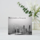 Bienvenidos a Zaragoza Briefkaart (Staand voorkant)