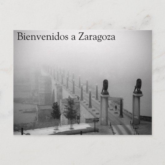 Bienvenidos a Zaragoza Briefkaart (Voorkant)