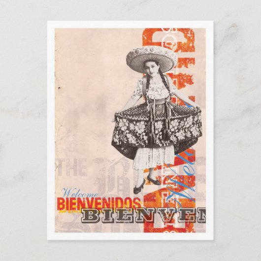 Bienvenidos briefkaart (Voorkant)