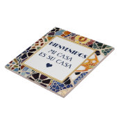 Bienvenidos Mi Casa Es Su Casa Faux Mosaic Gaudi Tegeltje (Zijkant)