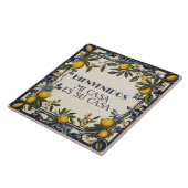 Bienvenidos Mi Casa Es Su Casa Lemons Welcome Sign Tegeltje (Zijkant)