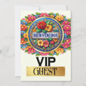 BIENVENIDOS VIP Guest Invitation Kaart (Voorkant)