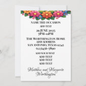 BIENVENIDOS VIP Guest Invitation Kaart (Achterkant)