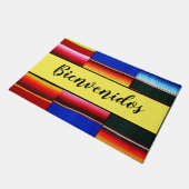 Bienvenidos (Welkom) Serape strepen  Deurmat (Schuin)