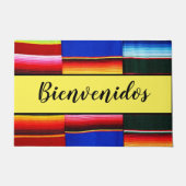Bienvenidos (Welkom) Serape strepen  Deurmat (Voorkant)
