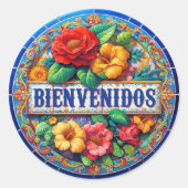 BIENVENIDOS - Zo ! Ronde Sticker (Voorkant)