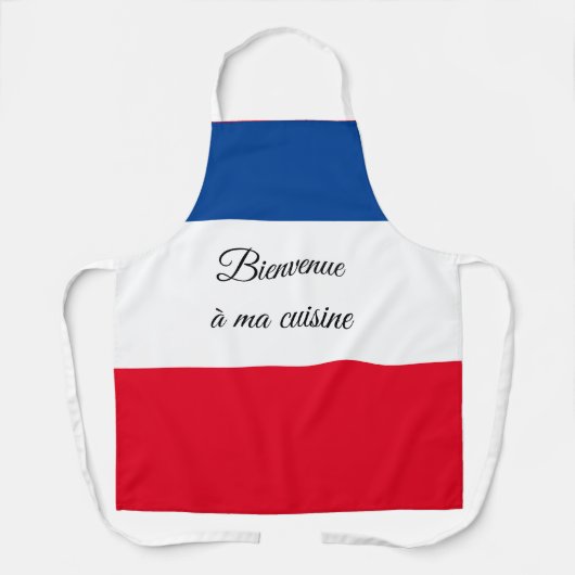 Bienvenue a ma cuisine All-Over Print Apron Schort (Voorkant)