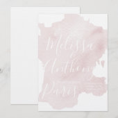 Bienvenue Frankrijk Waterverf Destination Wedding Kaart (Voorkant / Achterkant)