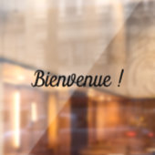 Bienvenue sticker autocollant adhésif de vitrines (Vel 2)