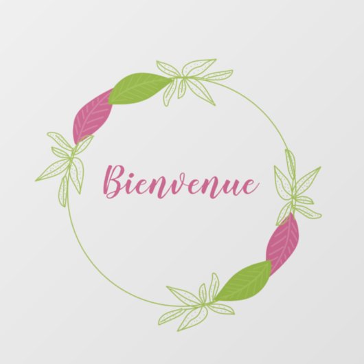 Bienvenue vinylsticker pour vitrine porte raamsticker (Vel)