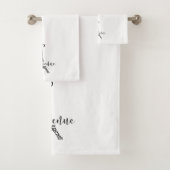 "Bienvenue" (Welkom in het Frans) Bad Handdoek (Insitu)