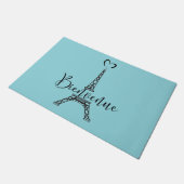 "Bienvenue" (Welkom in het Frans) Deurmat (Schuin)
