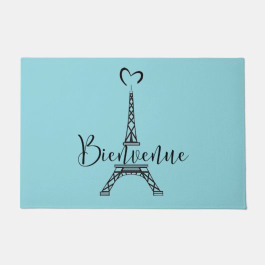"Bienvenue" (Welkom in het Frans) Deurmat (Voorkant)