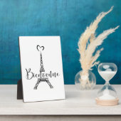 "Bienvenue" (Welkom in het Frans) Plaque Fotoplaat (Zijkant)