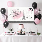 Bienvenue Welkom Parijse Zoet 16 ID1162 Spandoek