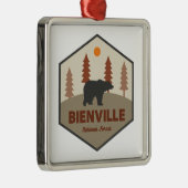 Bienville National Forest Beer Metalen Ornament (Rechts)