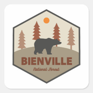 Bienville National Forest Beer Vierkante Sticker