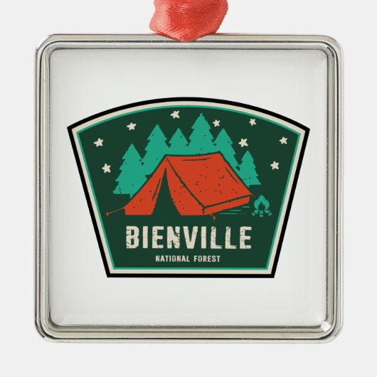 Bienville National Forest Camping Metalen Ornament (Voorkant)
