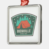 Bienville National Forest Camping Metalen Ornament (Links)