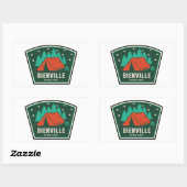 Bienville National Forest Camping Rechthoekige Sticker (Vel)