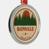 Bienville National Forest Metalen Ornament (Rechts)
