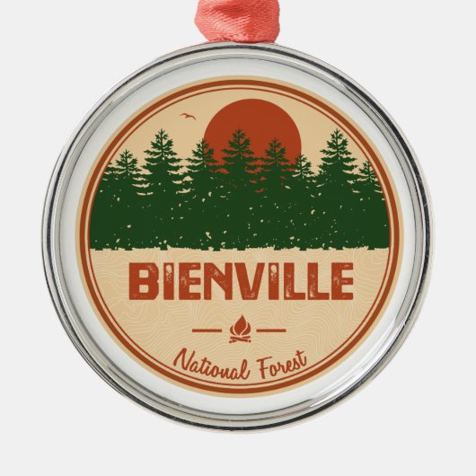 Bienville National Forest Metalen Ornament (Voorkant)