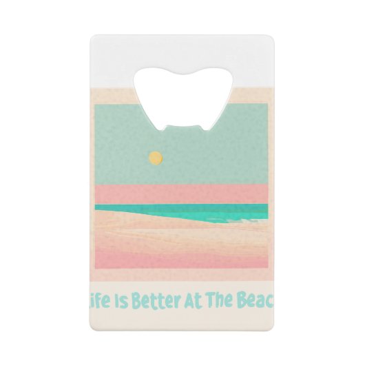 Bieperontwerp Creditkaart Flessenopener (Voorkant)