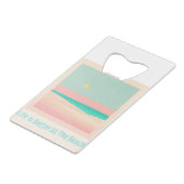 Bieperontwerp Creditkaart Flessenopener (Achterkant Gekanteld)