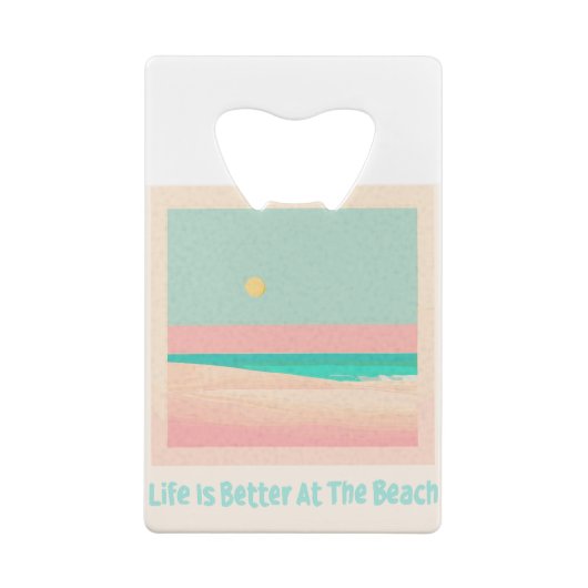 Bieperontwerp Creditkaart Flessenopener (Achterkant)