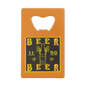 bier 11 50 Sinaasappel Creditkaart Flessenopener (Achterkant)