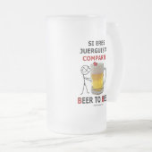 bier 2 matglas bierpul (Voorkant rechts)