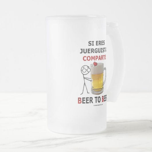 bier 2 matglas bierpul (Voorkant rechts)