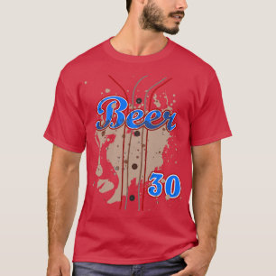 BIER 30 Bier Drinker Halloween Kostuum Tailgate PA T-shirt