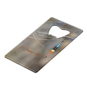 Bier:30 flesopener creditkaart flessenopener (Achterkant Gekanteld)