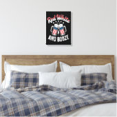 Bier 4 juli, Patriottisch Feest Canvas Afdruk (Insitu (Slaapkamer))
