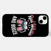 Bier 4 juli , Patriottisch Feest Case-Mate iPhone Case (Achterkant (horizontaal))