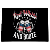 Bier 4 juli , Patriottisch Feest Groot Cadeauzakje (Voorkant)