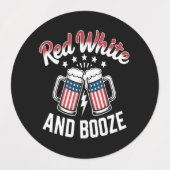 Bier 4 juli, Patriottisch Feest Labels (Design 2)