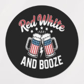 Bier 4 juli, Patriottisch Feest Labels (Design 1)