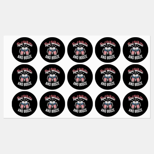 Bier 4 juli, Patriottisch Feest Labels (Vel)