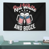 Bier 4 juli , Patriottisch Feest Spandoek (Beurs)