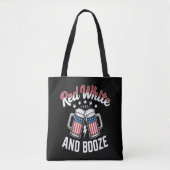 Bier 4 juli , Patriottisch Feest Tote Bag (Voorkant)