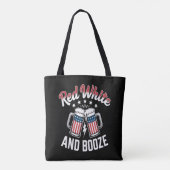Bier 4 juli , Patriottisch Feest Tote Bag (Achterkant)