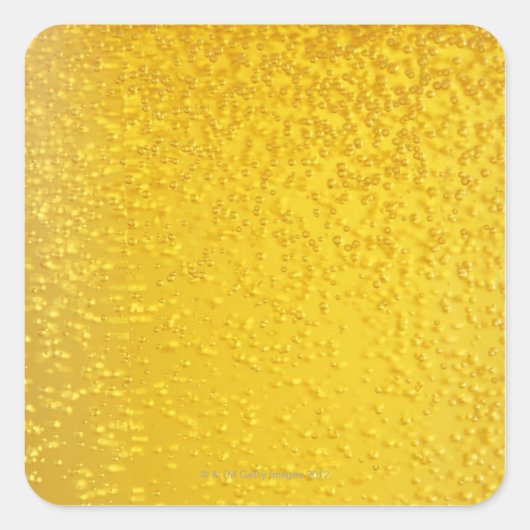 bier 4 vierkante sticker (Voorkant)