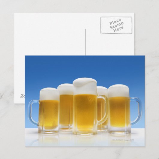 bier 6 briefkaart (Voorkant / Achterkant)