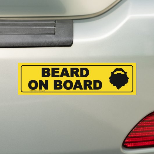 Bier aan boord Bumpersticker (Op auto)