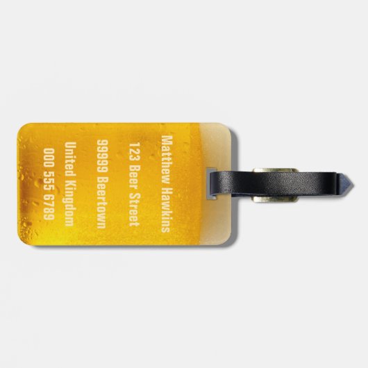 BIER aangepast bagagelabel (Achterkant horizontaal)