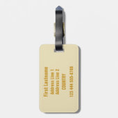 BIER aangepast bagagelabel (Achterkant verticaal)