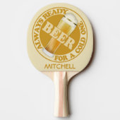 BIER aangepaste naam ping pong paddle Tafeltennisbatje (Achterkant)