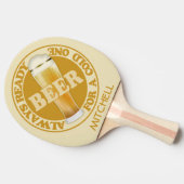 BIER aangepaste naam ping pong paddle Tafeltennisbatje (Zijkant)